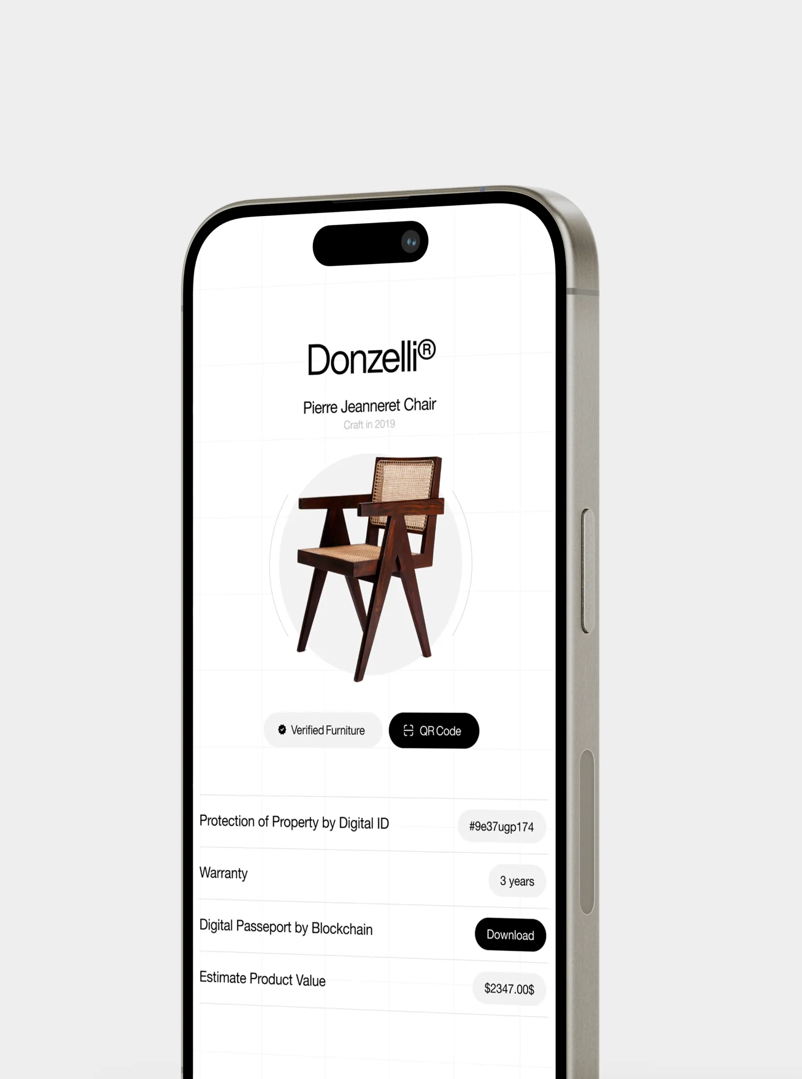 Donzelli Verified Program Concept : Authentic & True Value for Design products