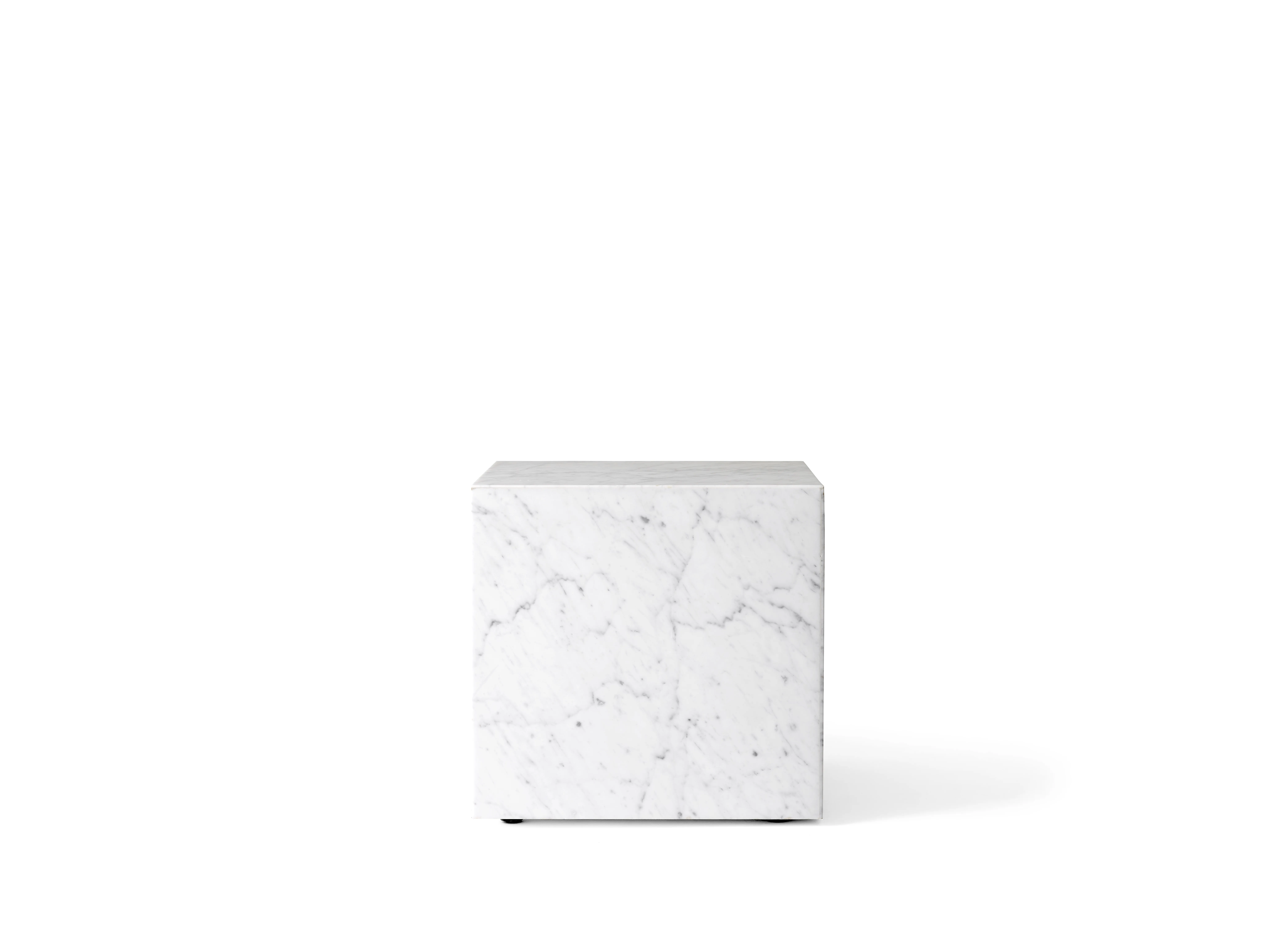 Plinth Table Low Tall Cubic Grand Brige Marble Various Colors Crarra Calacatta Packshot Audo 11 For Donzelli