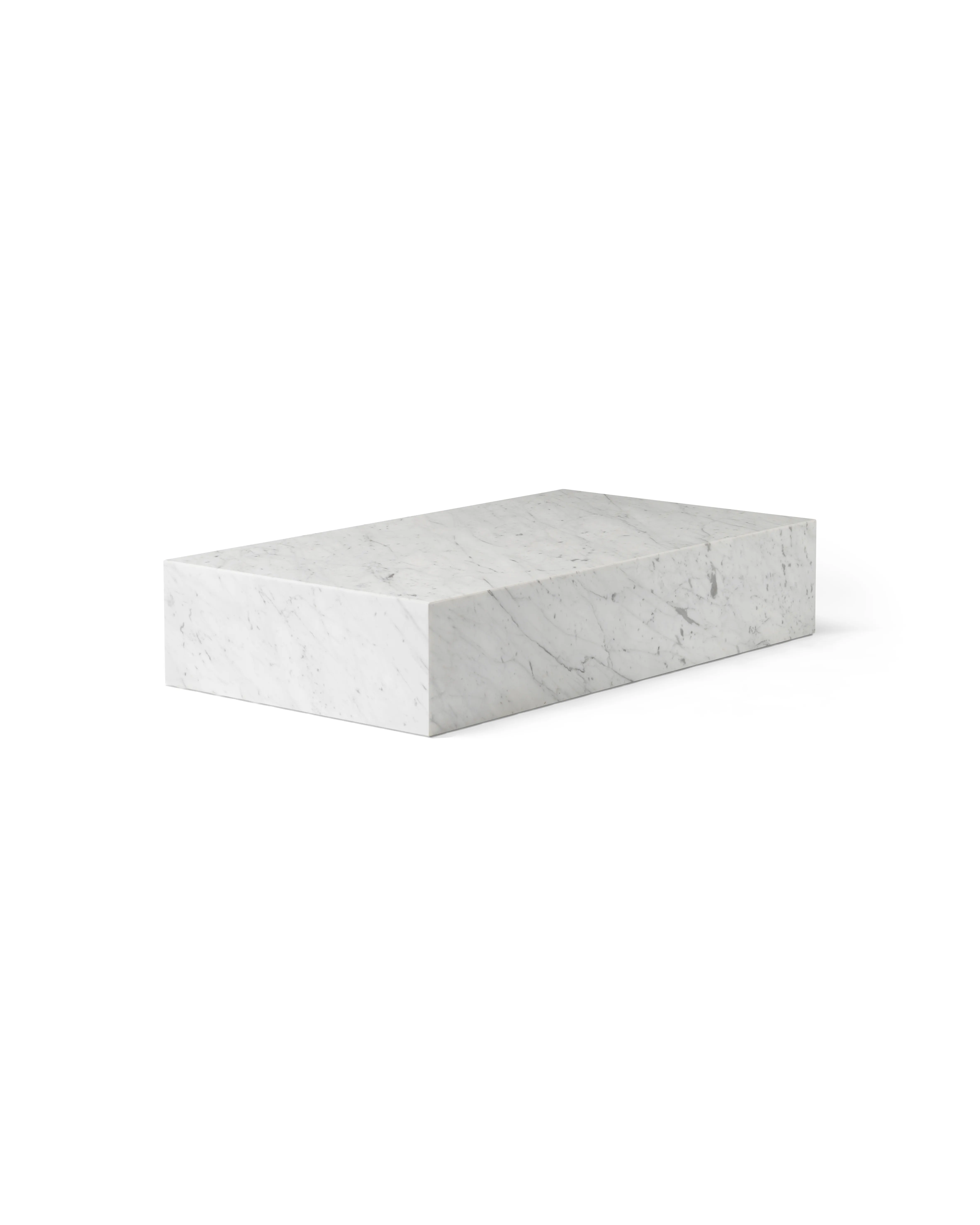 Plinth Table Low Tall Cubic Grand Brige Marble Various Colors Crarra Calacatta Packshot Audo 27 For Donzelli
