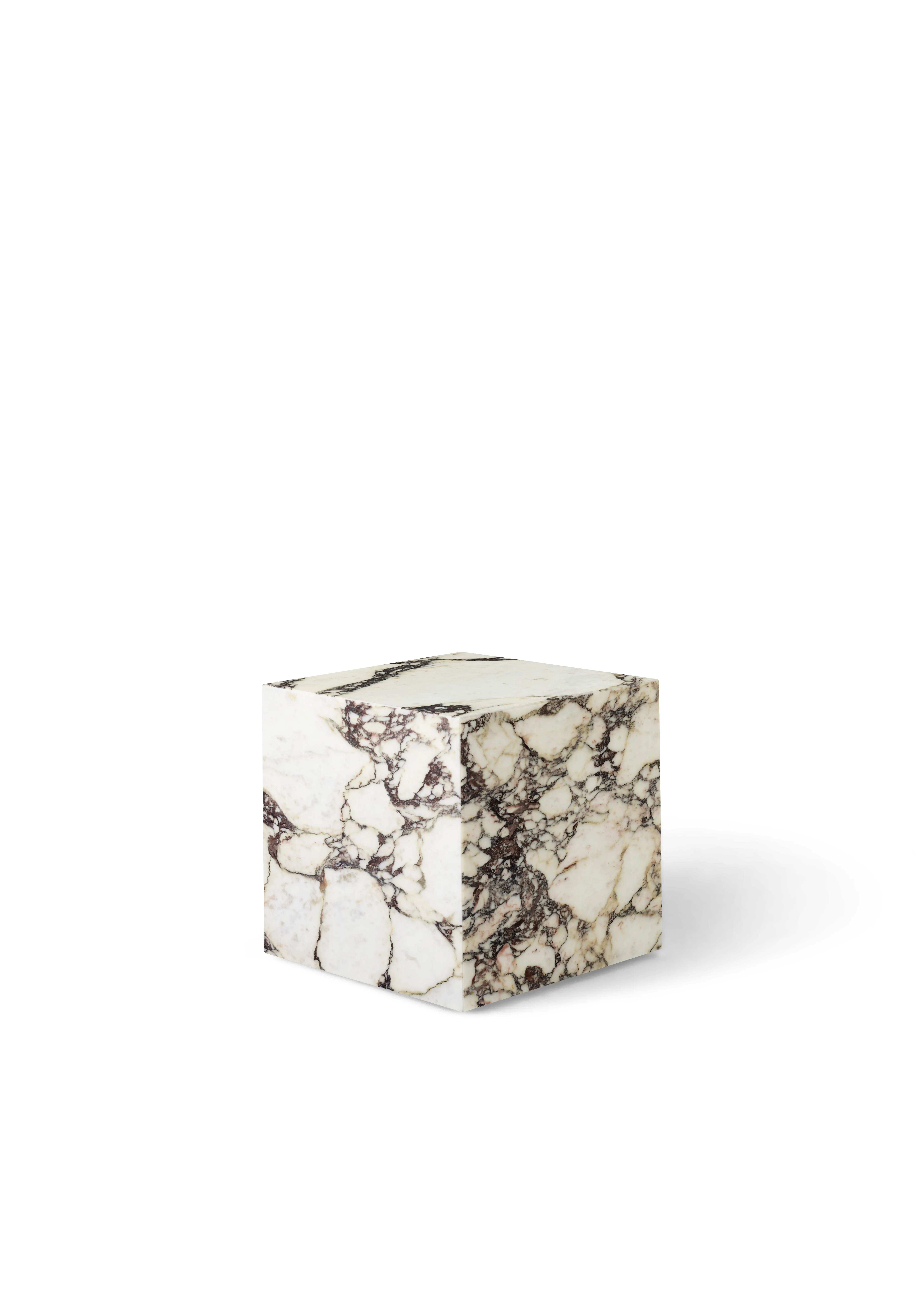 Plinth Table Low Tall Cubic Grand Brige Marble Various Colors Crarra Calacatta Packshot Audo 3 For Donzelli