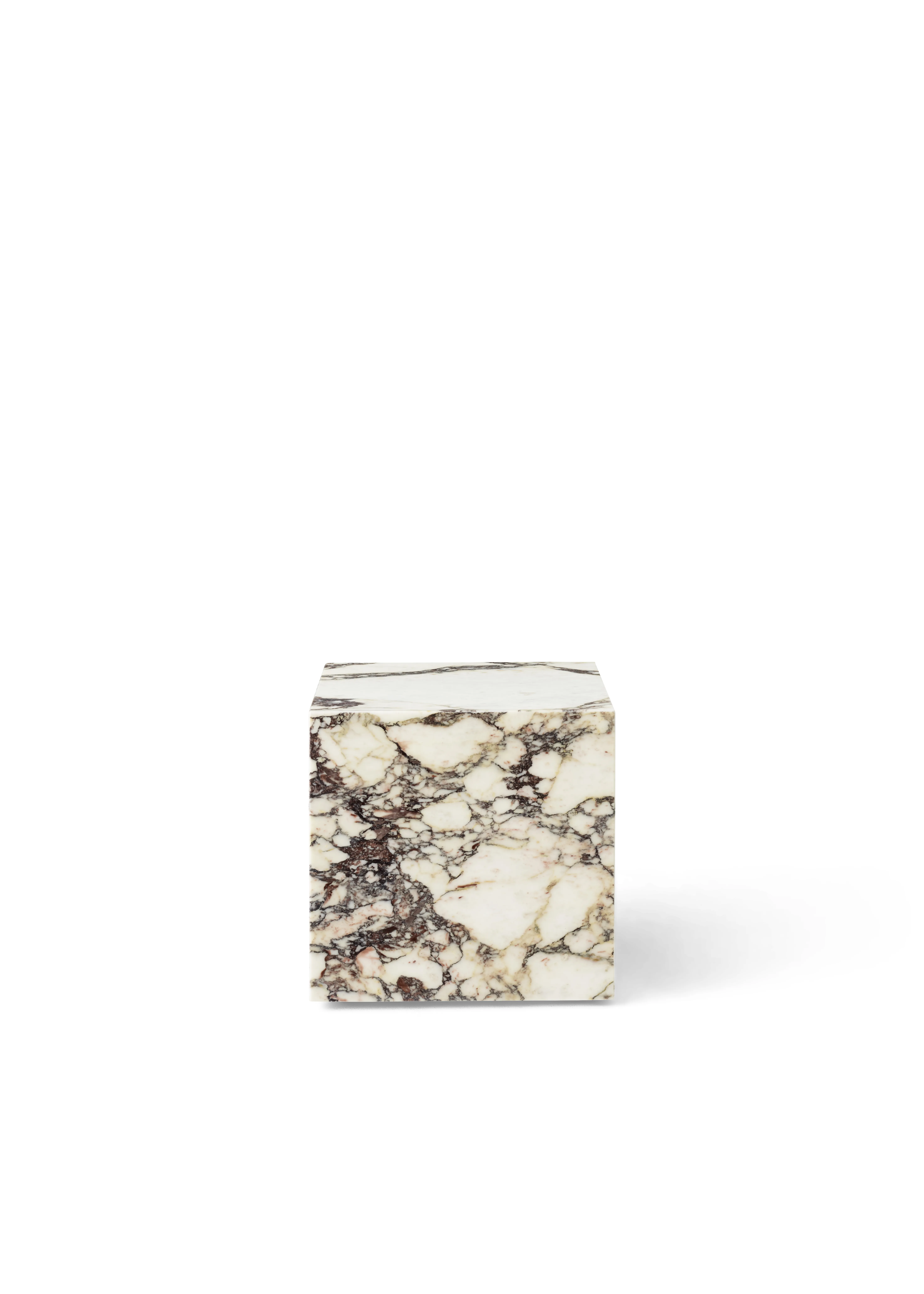 Plinth Table Low Tall Cubic Grand Brige Marble Various Colors Crarra Calacatta Packshot Audo 4 For Donzelli