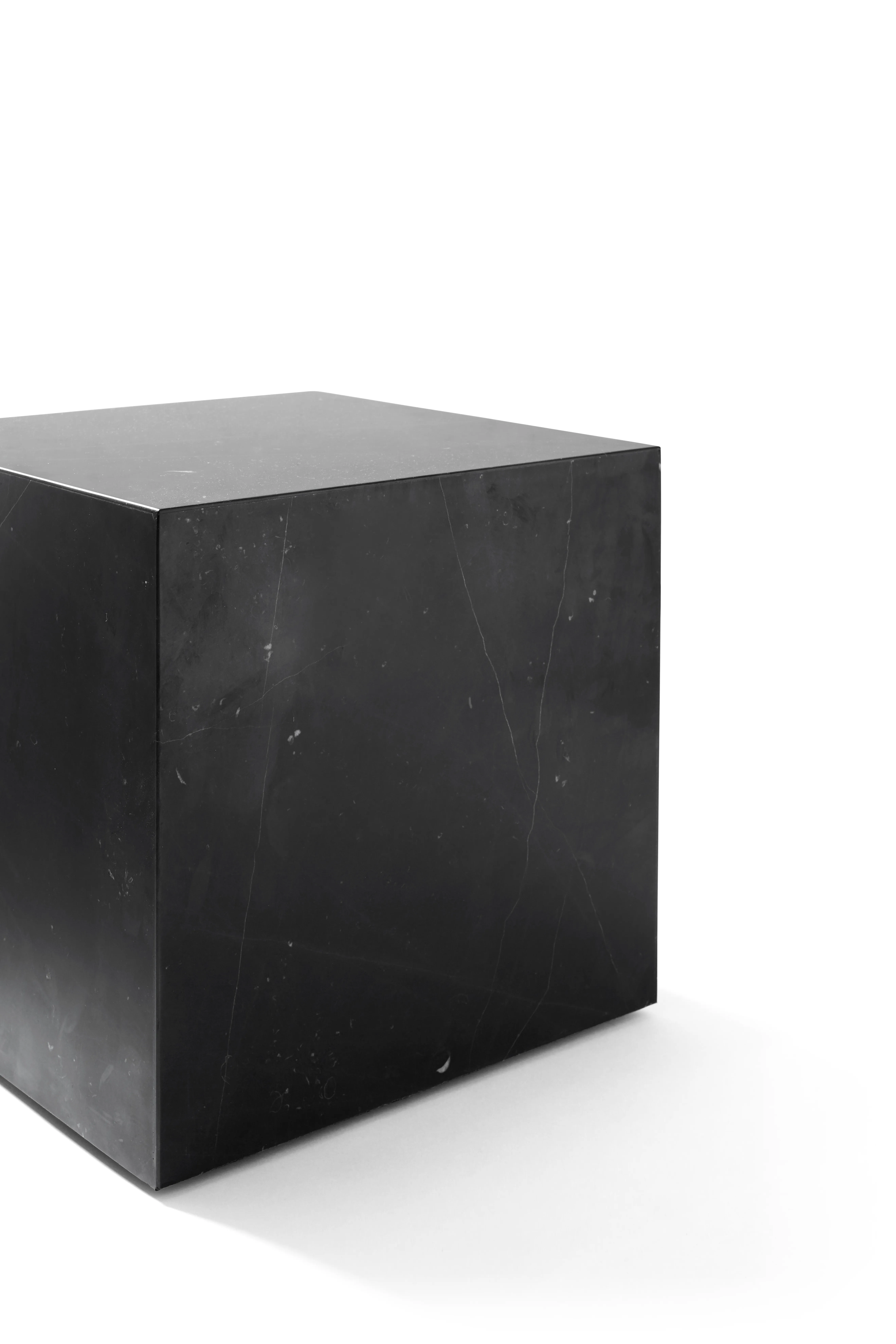 Plinth Table Low Tall Cubic Grand Brige Marble Various Colors Crarra Calacatta Packshot Audo 7 For Donzelli