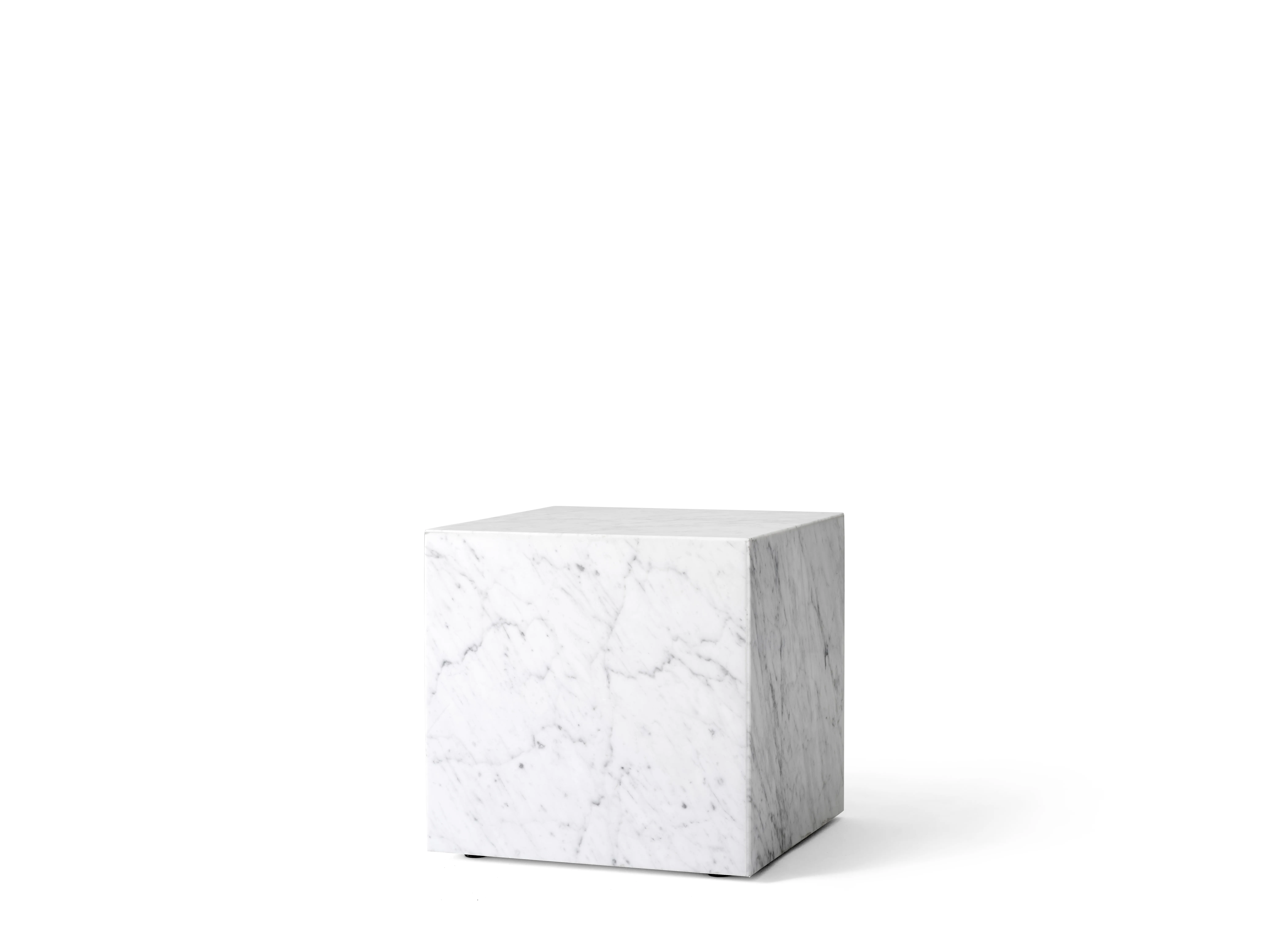 Plinth Table Low Tall Cubic Grand Brige Marble Various Colors Crarra Calacatta Packshot Audo 9 For Donzelli