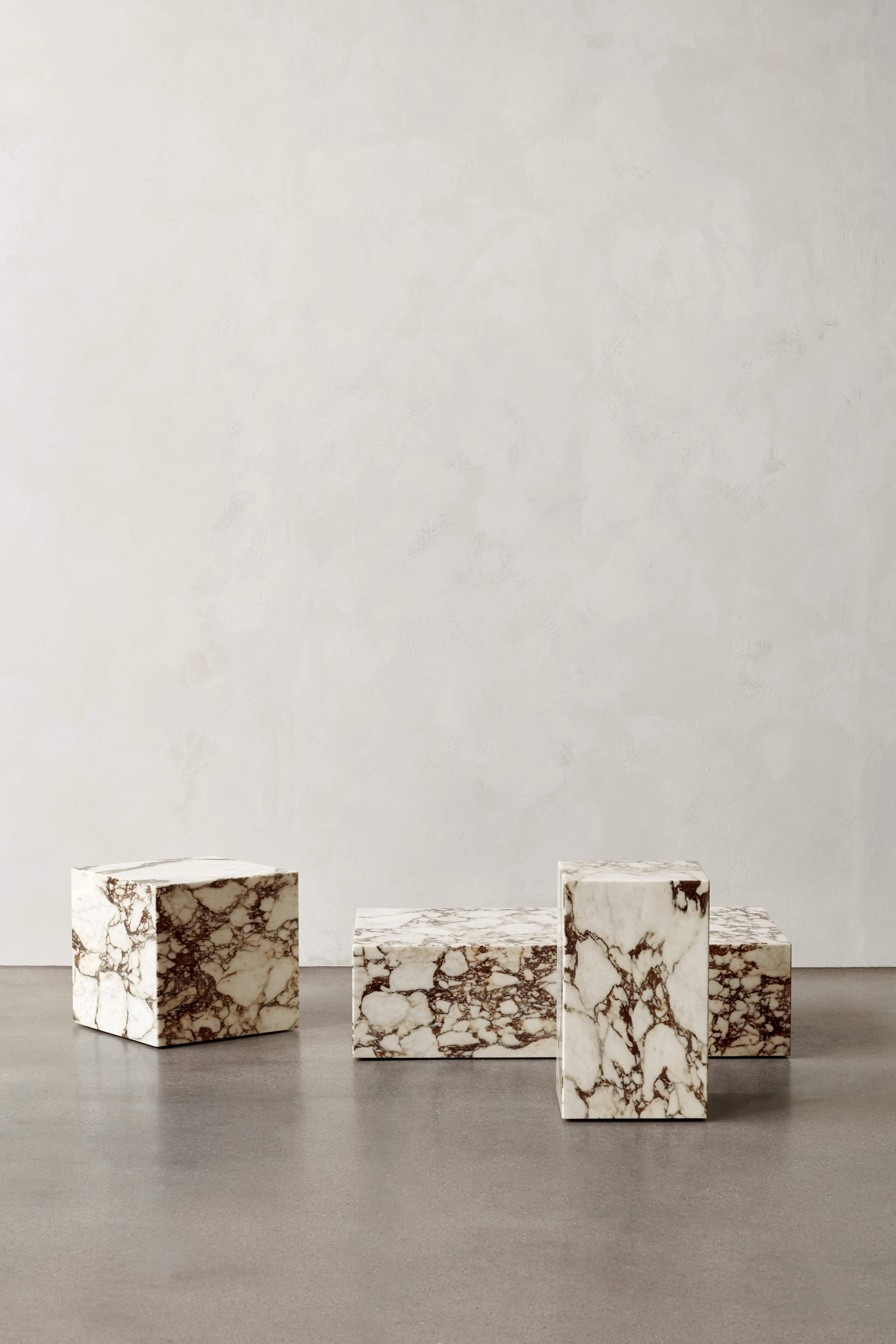 Plinth Table Low Tall Cubic Grand Brige Marble Various Colors Crarra Calacatta Audo 11 For Donzelli