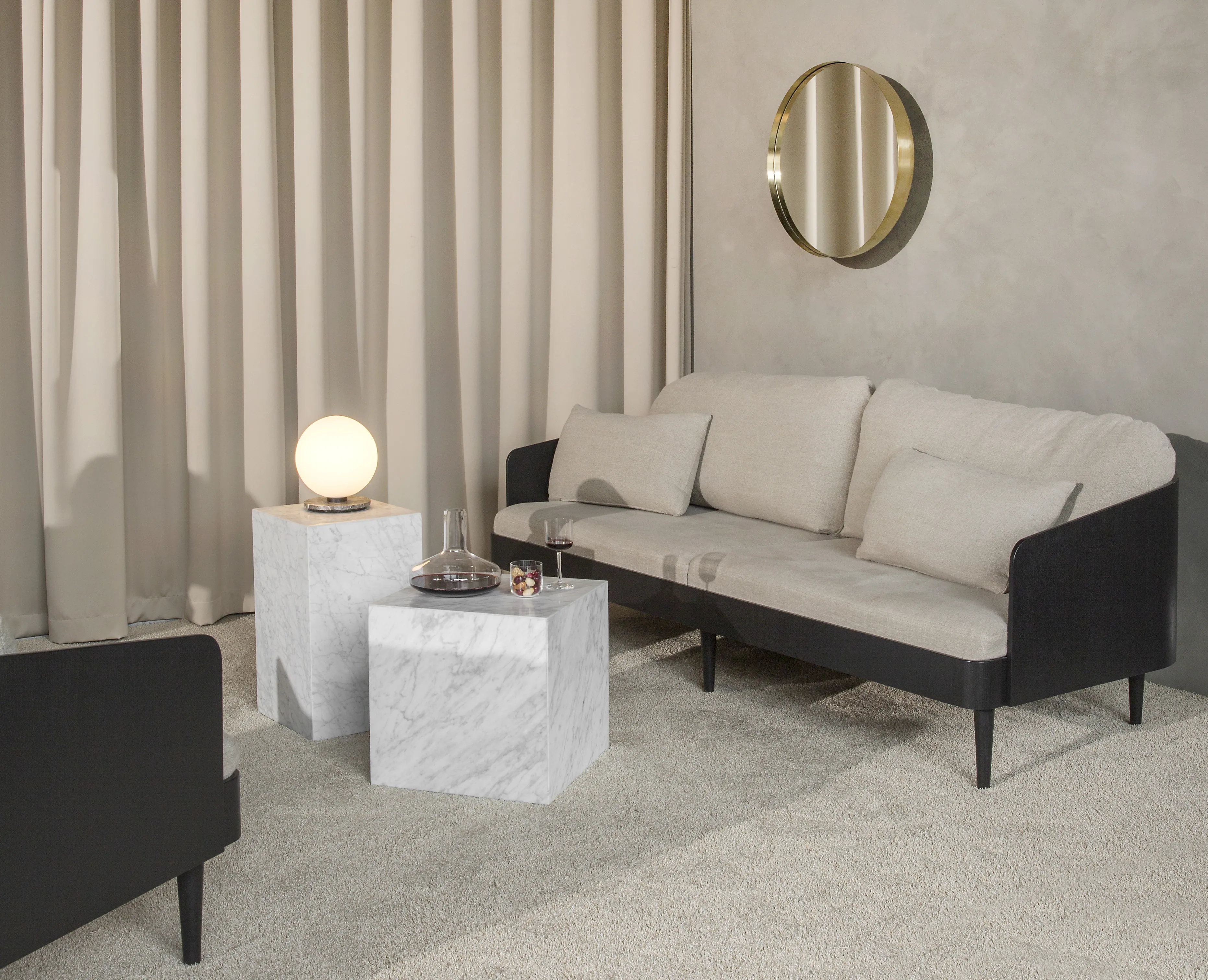 Plinth Table Low Tall Cubic Grand Brige Marble Various Colors Crarra Calacatta Audo 20 For Donzelli