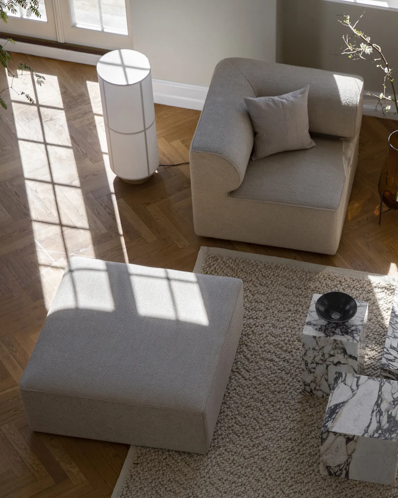 Plinth Table Low Tall Cubic Grand Brige Marble Various Colors Crarra Calacatta Audo 37 For Donzelli