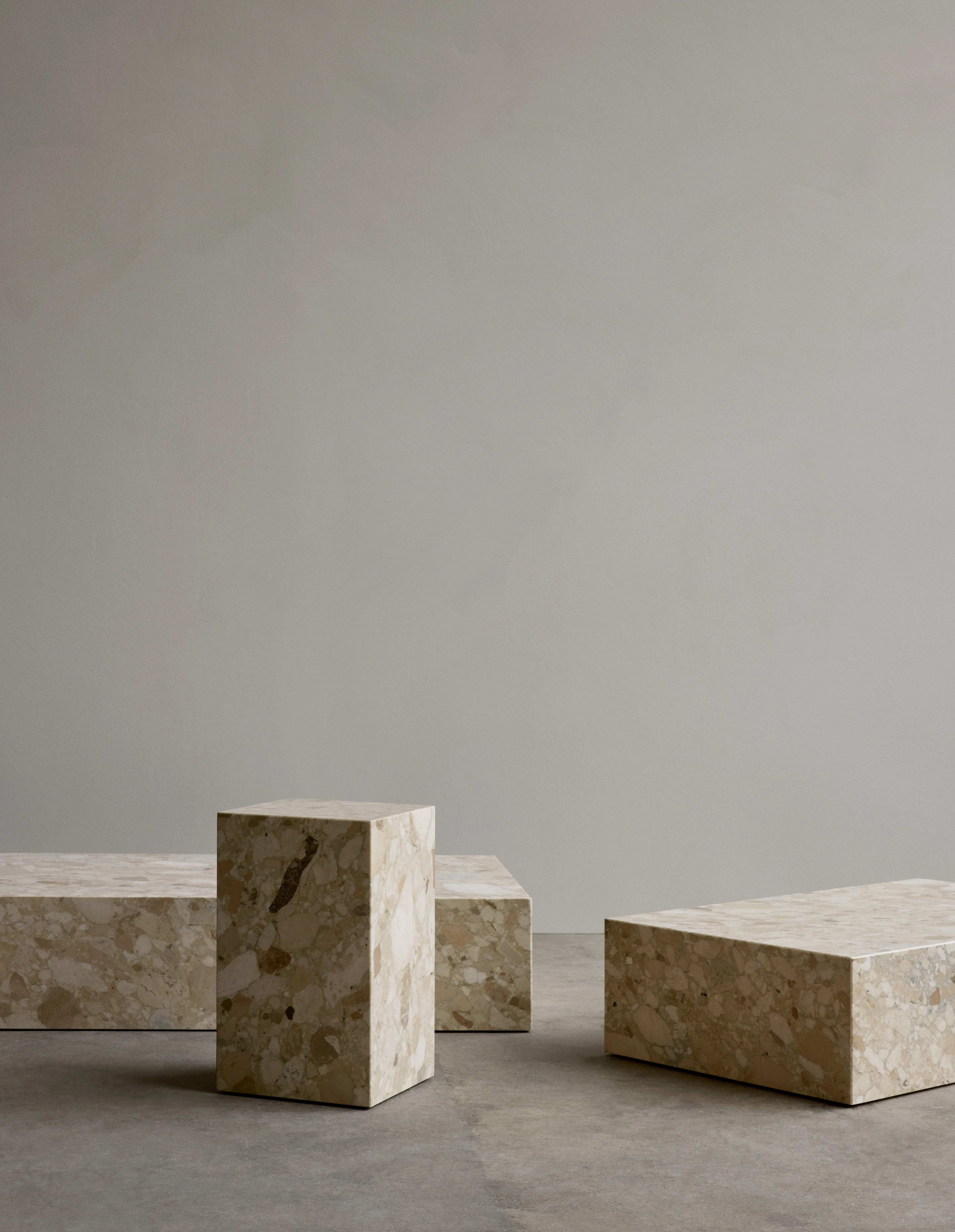 Plinth Table Low Tall Cubic Grand Brige Marble Various Colors Crarra Calacatta Audo 72 For Donzelli