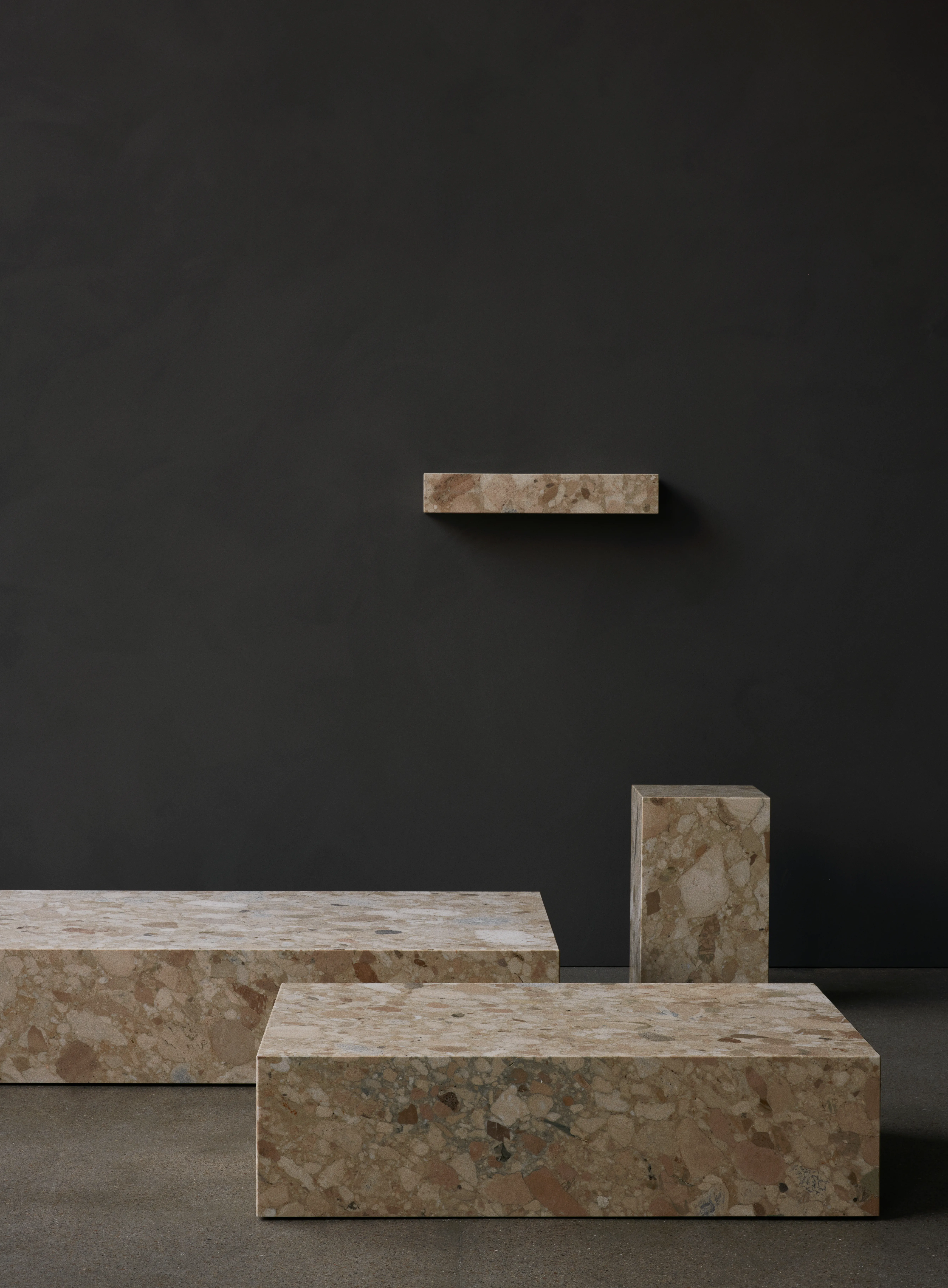 Plinth Table Low Tall Cubic Grand Brige Marble Various Colors Crarra Calacatta Audo 77 For Donzelli