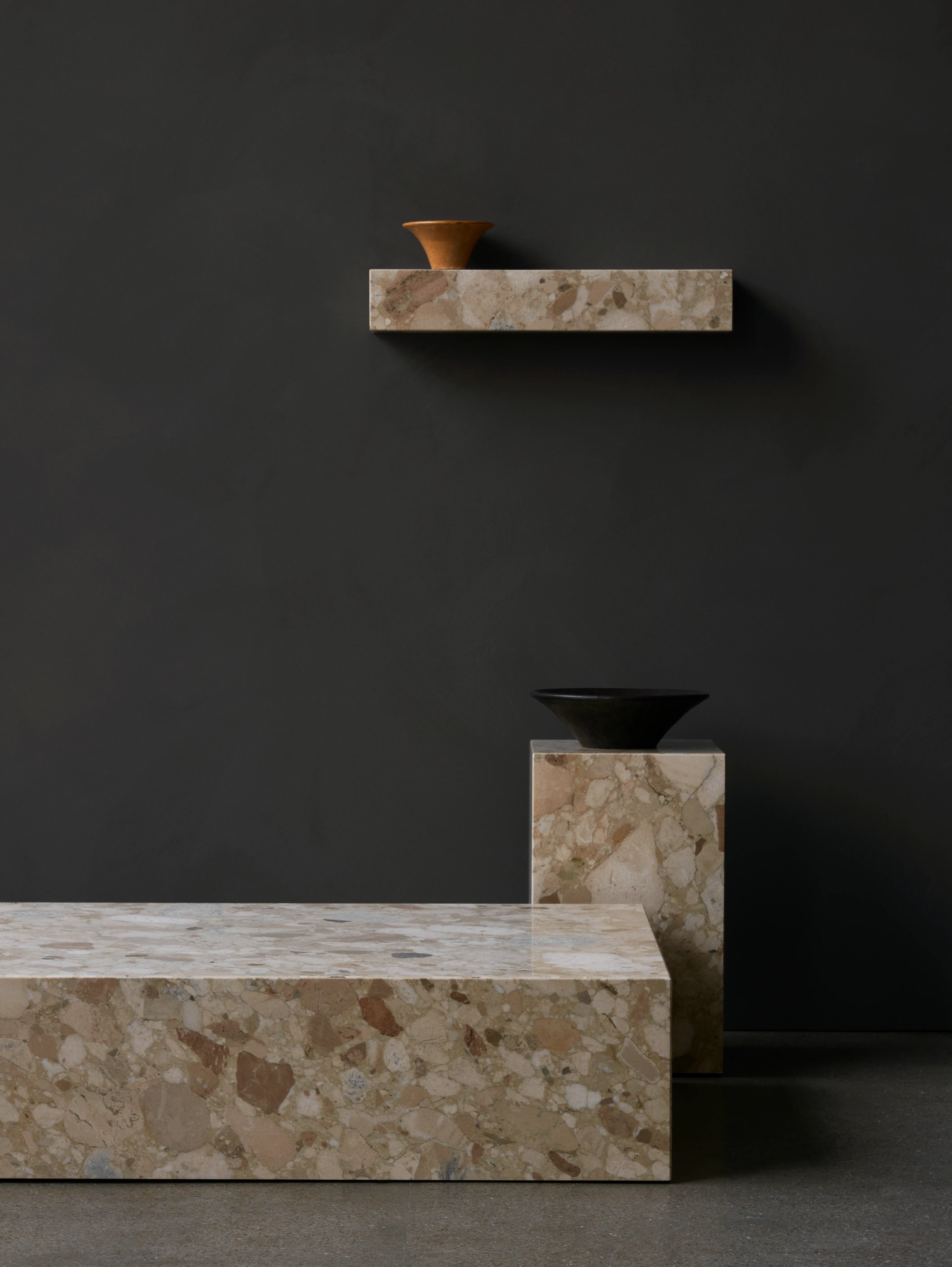Plinth Table Low Tall Cubic Grand Brige Marble Various Colors Crarra Calacatta Audo 78 For Donzelli