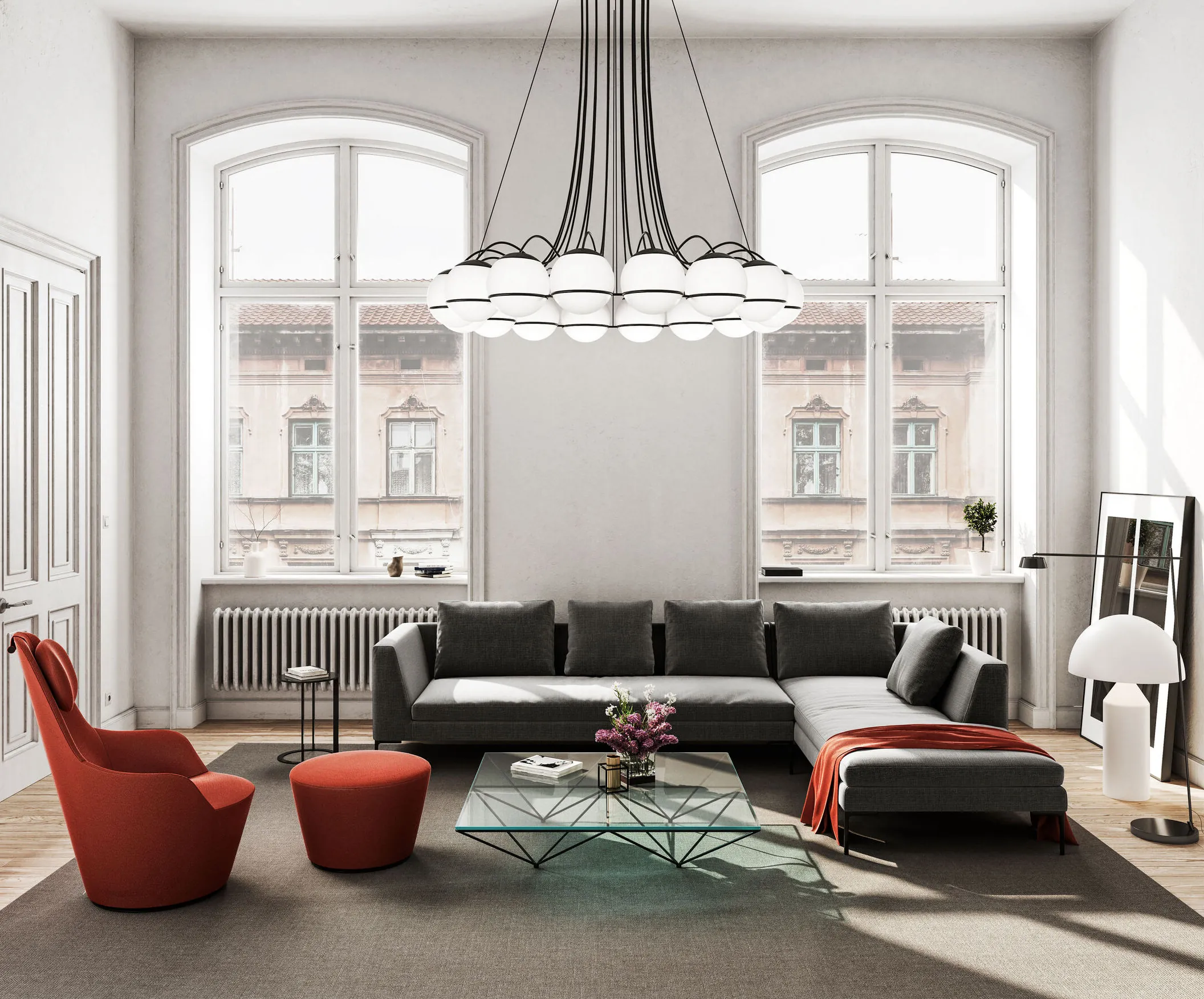 Alanda Beb Italia Coffee Table Light Glass Living Room Slide4 Donzelli