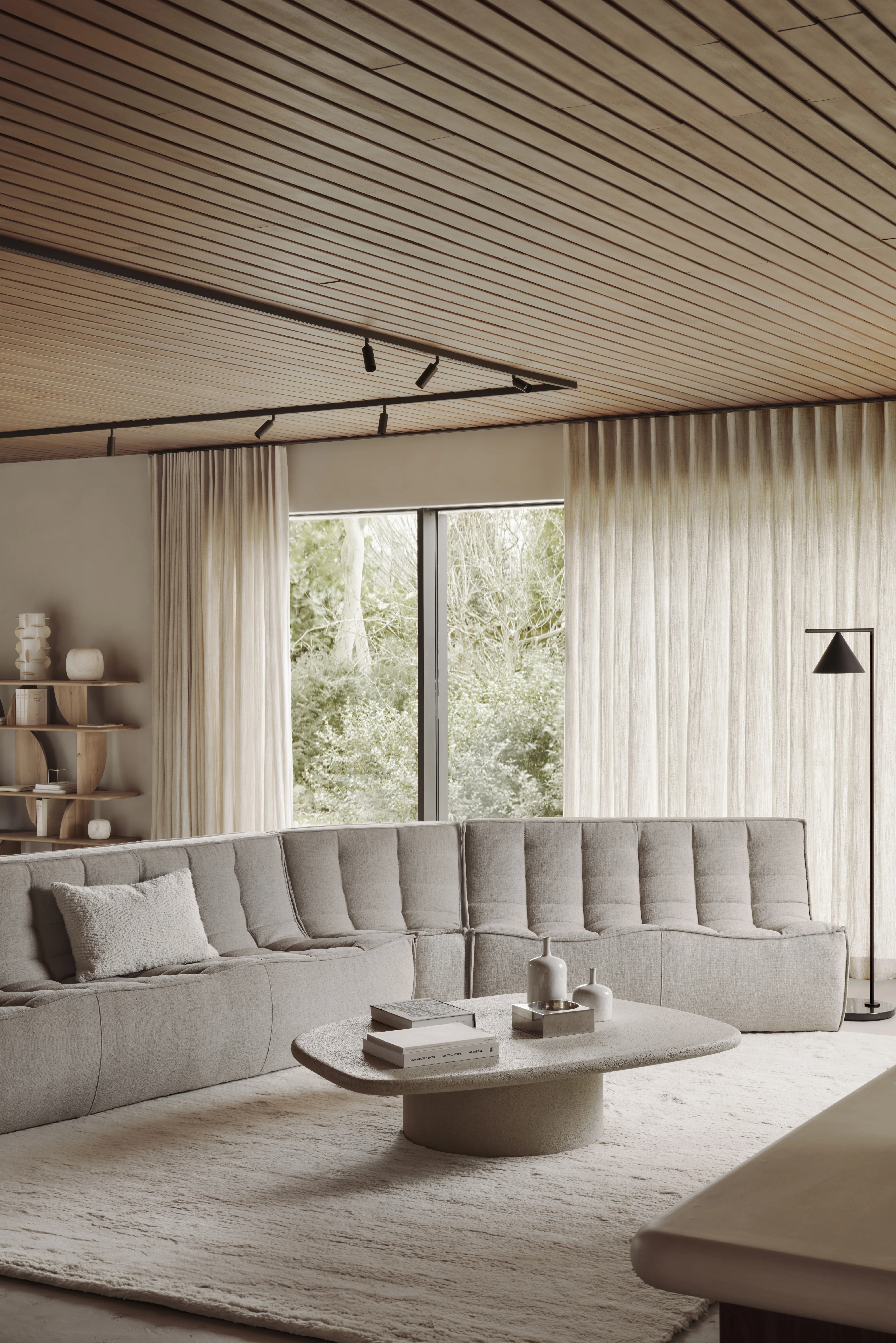 Gallery 18 N701 Sofa Fabric Leather Blue Grey Brown White Beige Ethnicraft For Donzelli