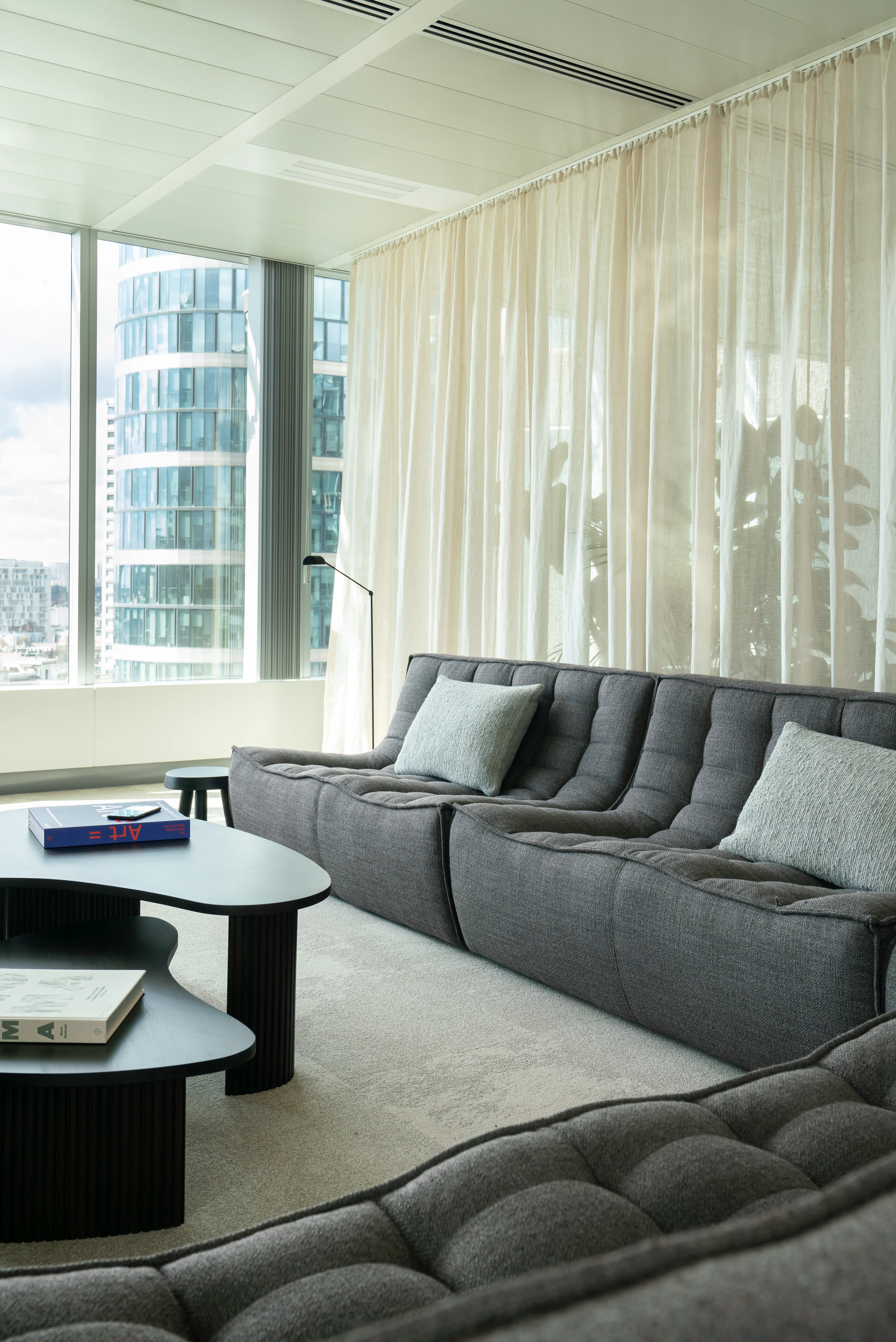 gallery 24 n701 sofa fabric leather blue grey brown white beige ethnicraft for donzelli