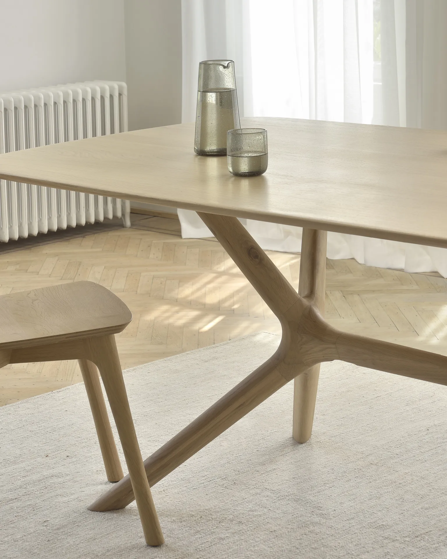 Subcover Oak X Table Ethnicraft For Donzelli