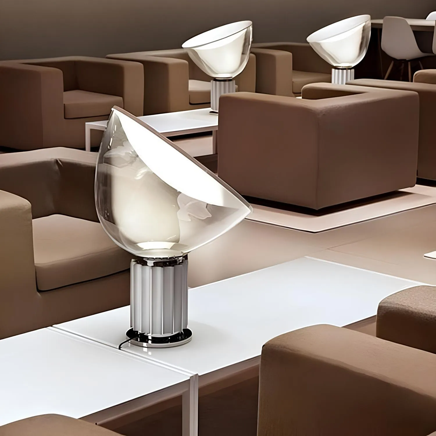 Taccia Lamp All Sizes Small Led Pmma Plexi Glass By Achille And Pier Giacomo And Flos 22 For Donzelli