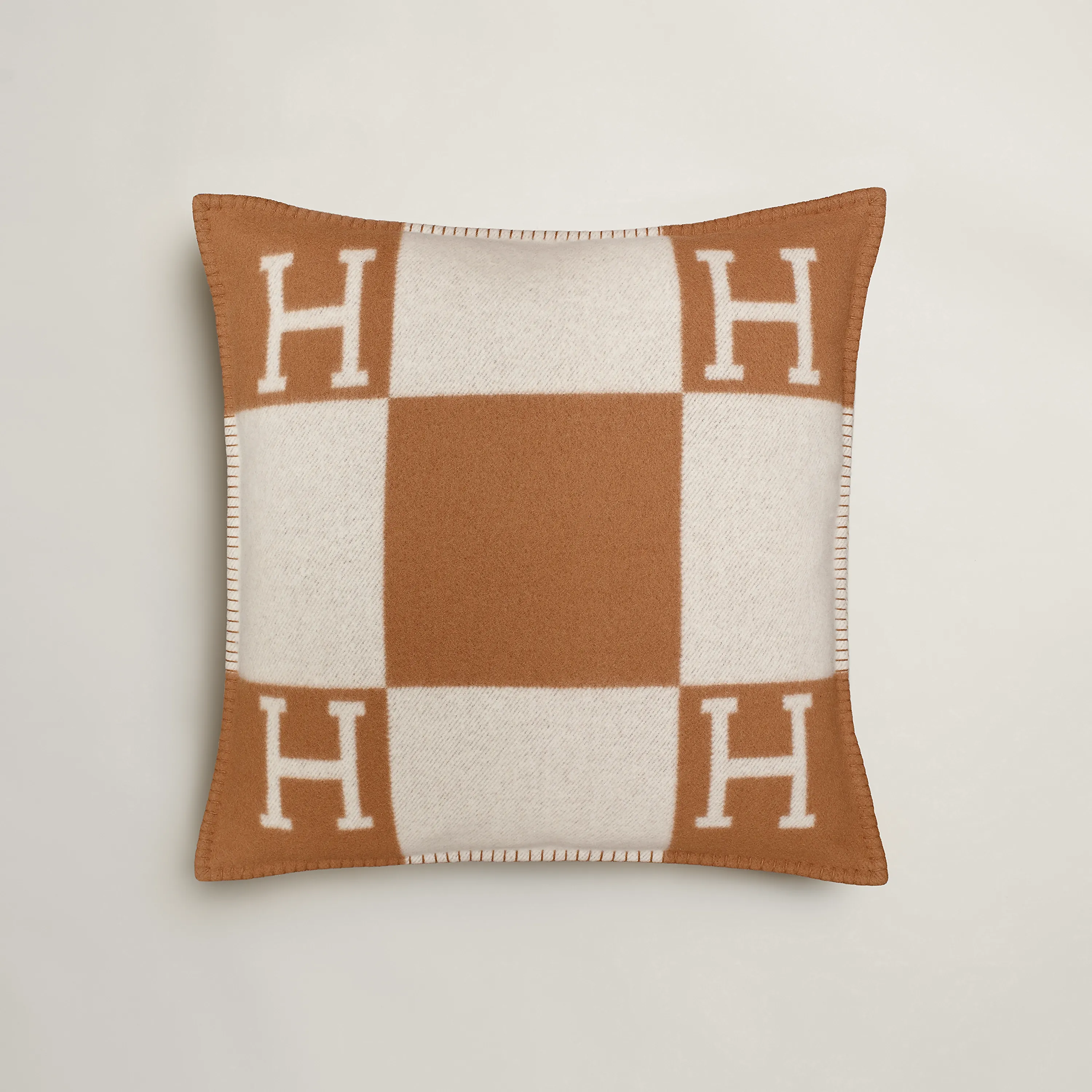 Avalon Cushion Pumpkin Camel Ecru Darkgrey Hermes 1 For Donzelli