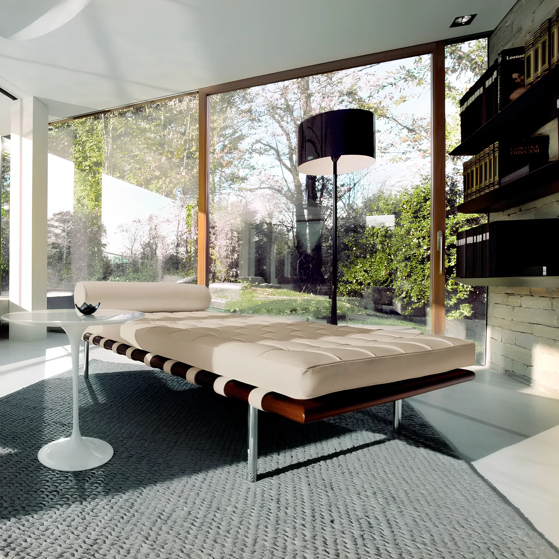 barcelona couch daybed by ludwig mies van der rohe and knoll 5 for donzelli