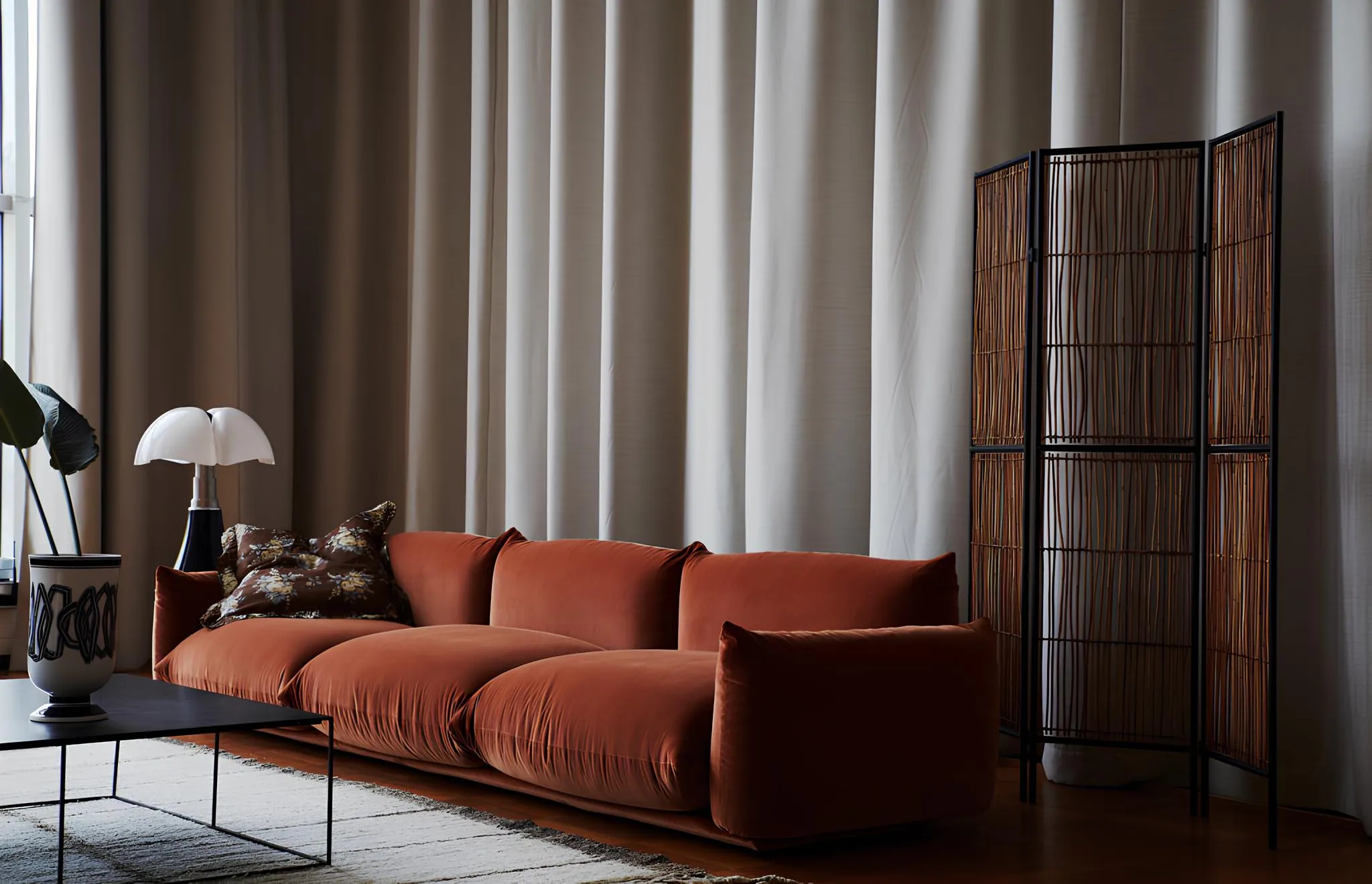 pipistrello lamp by martinelli luce in living room 8 for donzelli