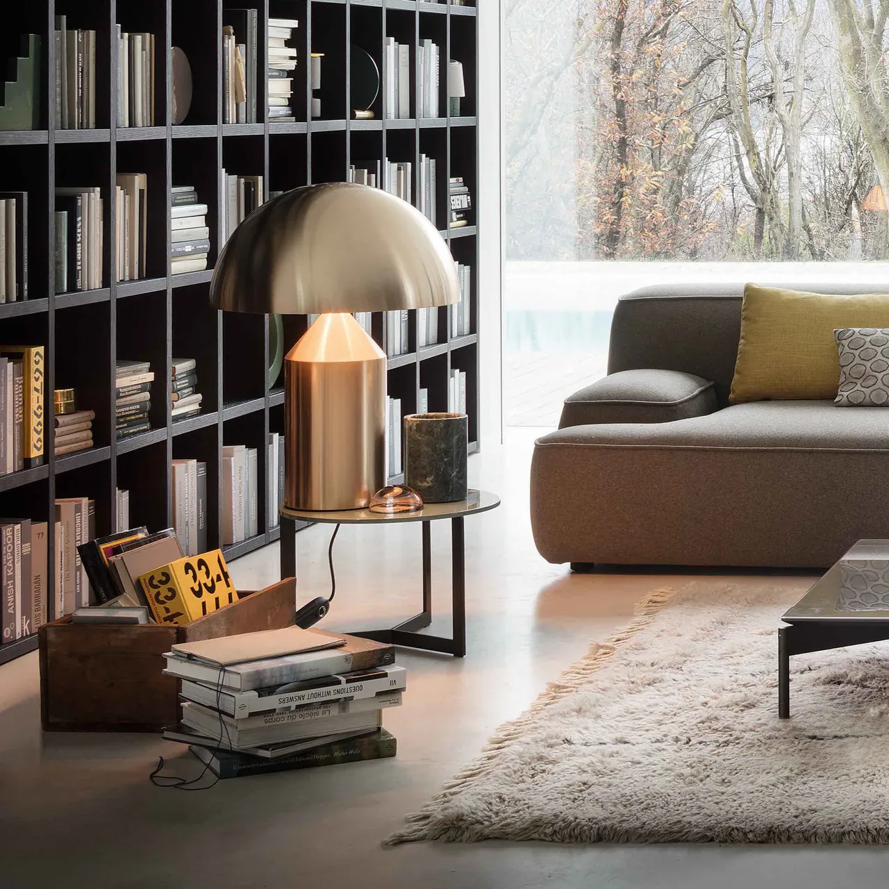 Atollo 233 Gold Livingroom Oluce For Donzelli