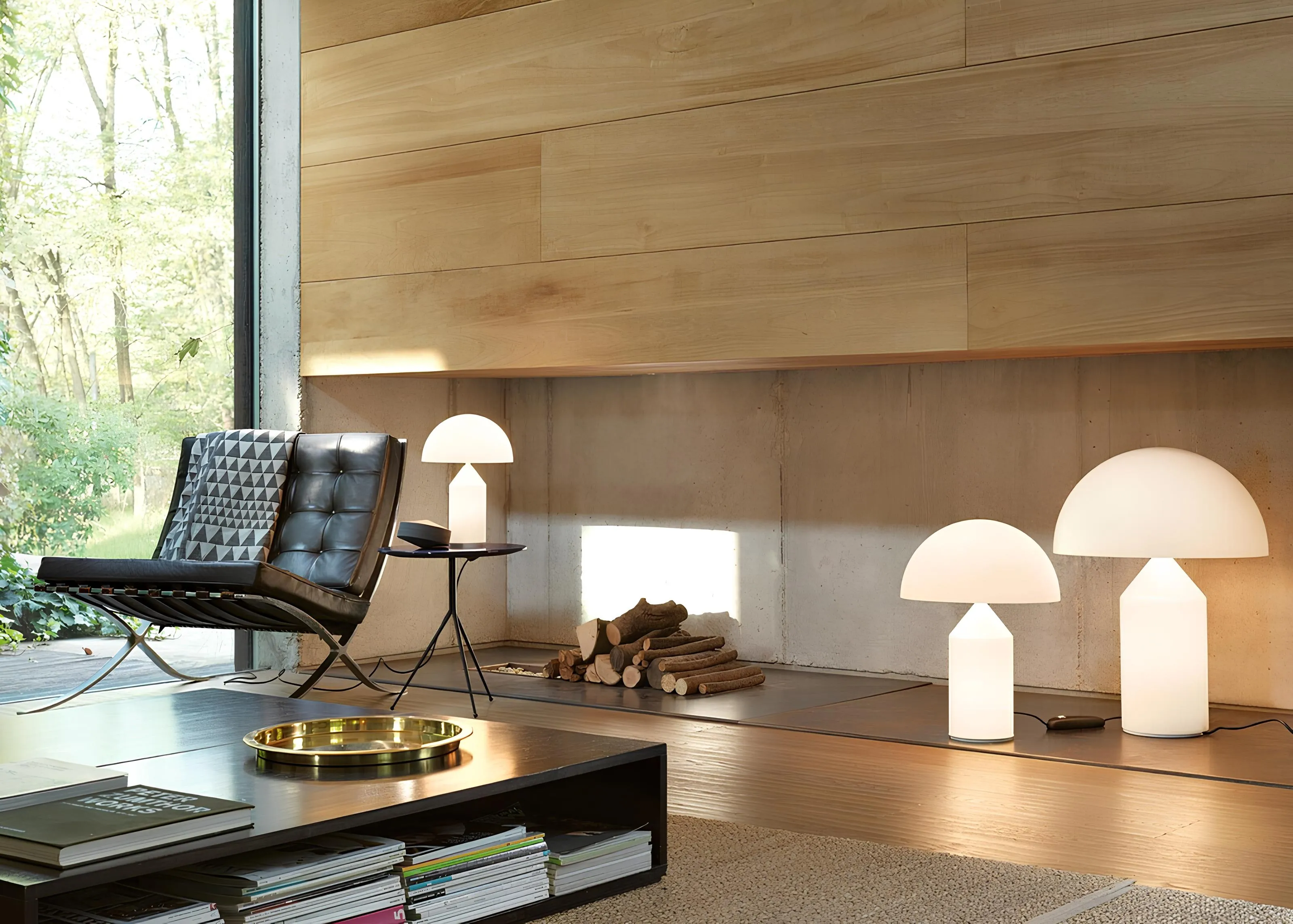 Atollo Family Opal Glass Oluce For Donzelli