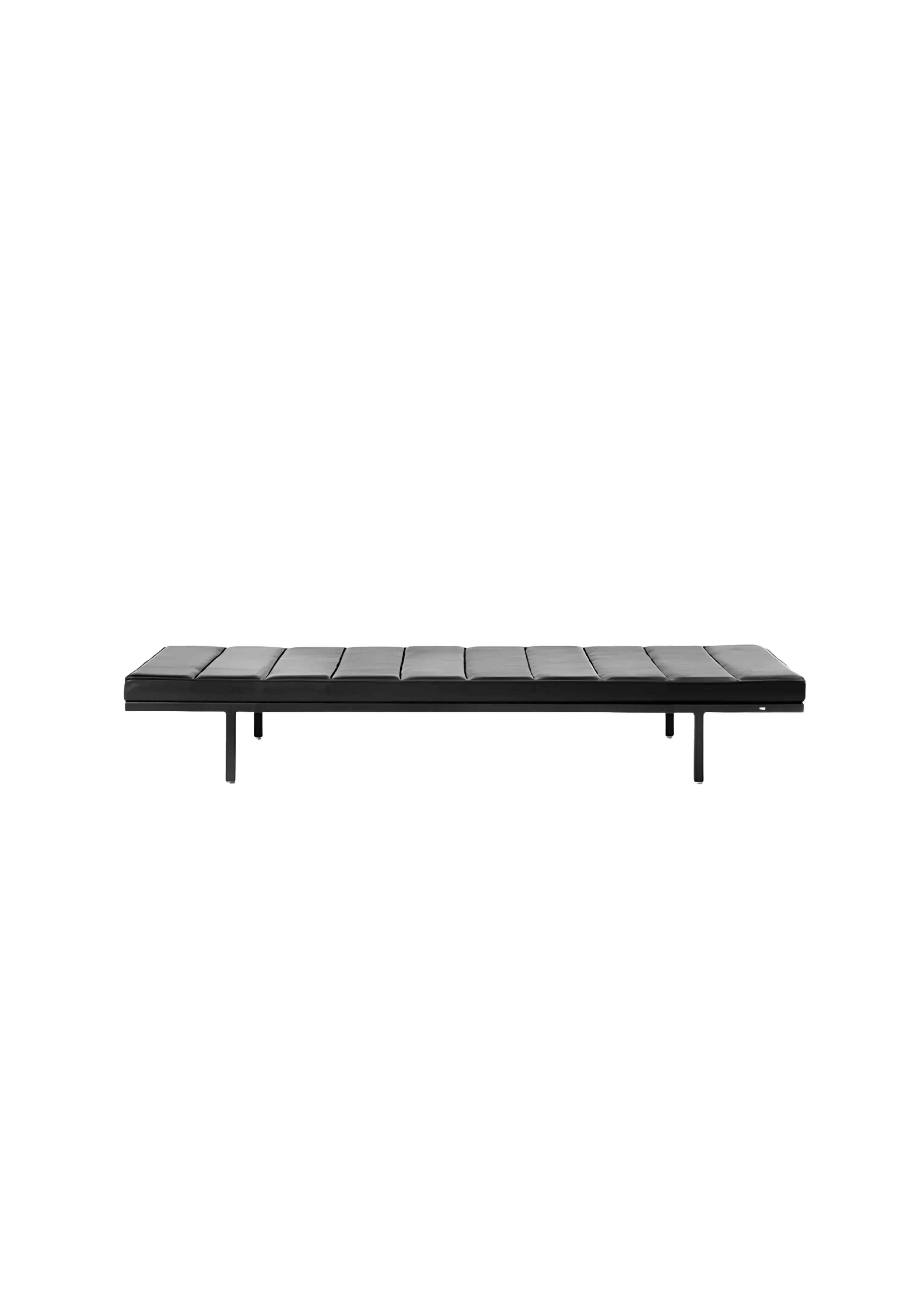 Daybed Black Leather Vipp461 For Donzelli